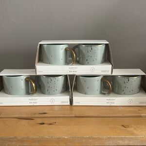 BNIB Hearth and Hand with Magnolia 6pc Mini Mug Speckled Green